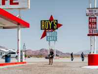people standing at parking lot