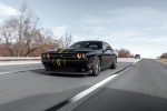 black dodge challenger coupe