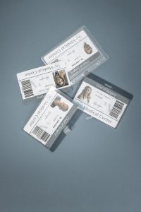 white id on the table